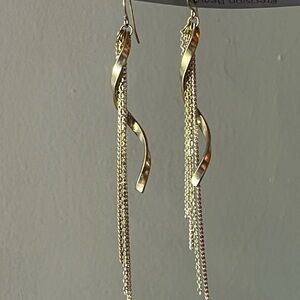 Elegant Gold Dangle Earrings
